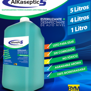 Solución desinfectante con Glutaraldehido Alkaseptic 5