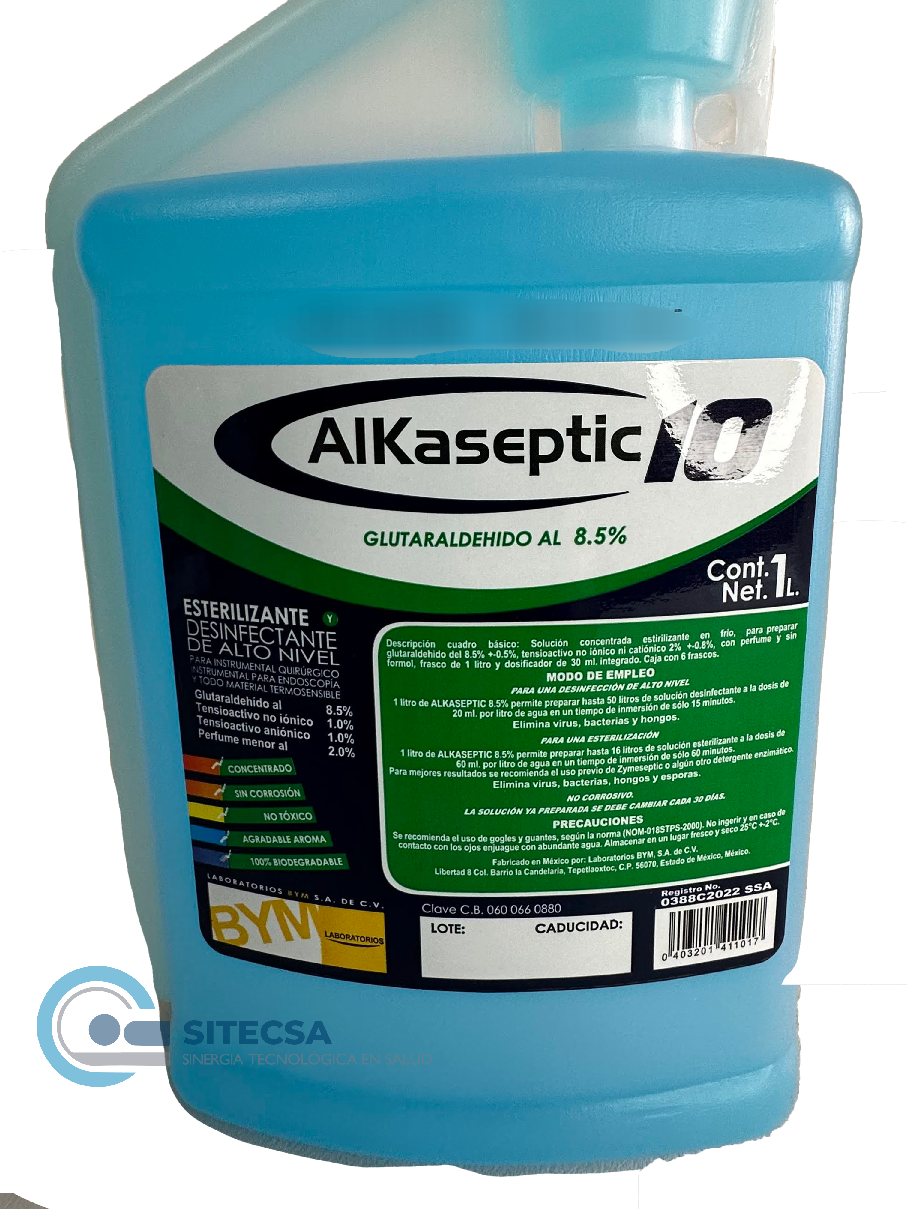 Solución desinfectante con Glutaraldehido al 8,5 % ALKASEPTIC 8.5 - Image 4